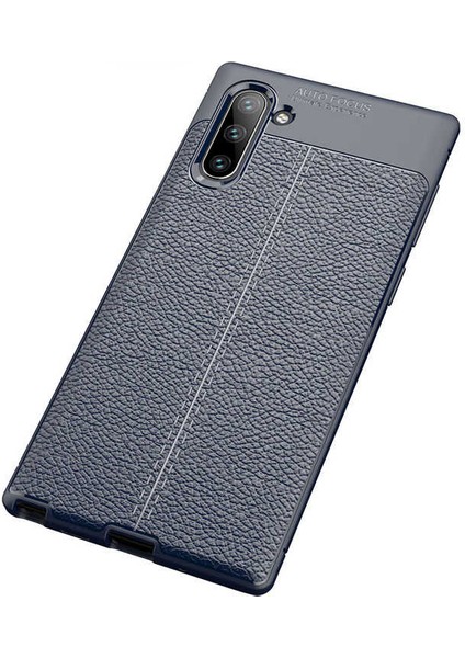 Samsung Galaxy Note 10 Kılıf Deri Görünümlü Renk Atmayan Dayanaklı Silikon Kapak (Niss) fırsatları