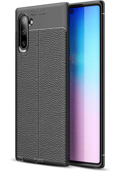 Samsung Galaxy Note 10 Kılıf Deri Görünümlü Renk Atmayan Dayanaklı Silikon Kapak (Niss) fiyatları