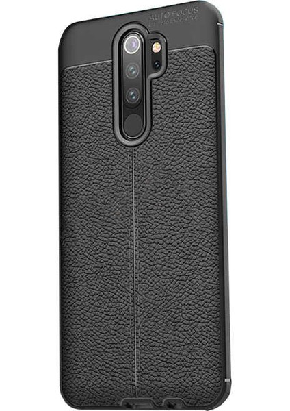 Xiaomi Redmi Note 8 Pro Kılıf Deri Görünümlü Renk Atmayan Dayanaklı Silikon Kapak (Niss)