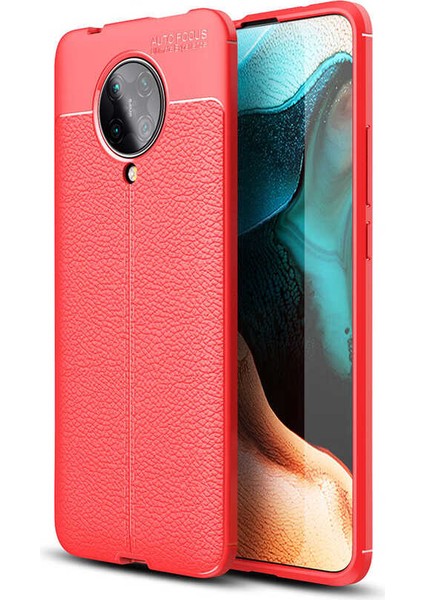 Xiaomi Poco F2 Pro Kılıf Deri Görünümlü Renk Atmayan Dayanaklı Silikon Kapak (Niss)