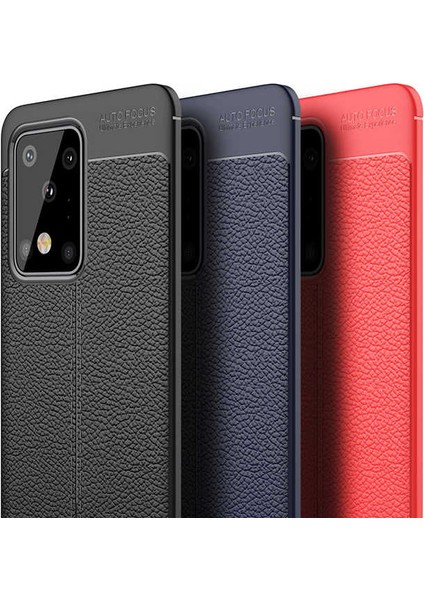 Samsung Galaxy S20 Ultra Kılıf Deri Görünümlü Renk Atmayan Dayanaklı Silikon Kapak (Niss) modelleri