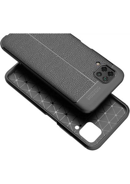 Huawei P40 Lite Kılıf Deri Görünümlü Renk Atmayan Dayanaklı Silikon Kapak (Niss) fırsatları