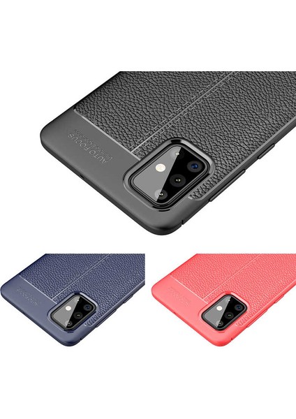 Samsung Galaxy M31S Kılıf Deri Görünümlü Renk Atmayan Dayanaklı Silikon Kapak (Niss) modelleri