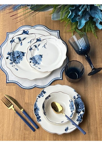 Yemek Takımı Blue Blanche 24 Parça 6 Kişilik fırsatları