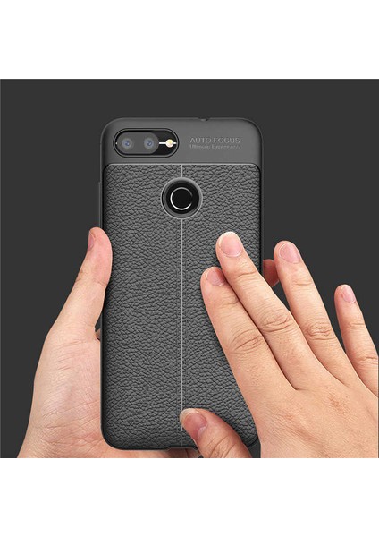 Asus Zenfone Max Plus (M1) ZB570TL Kılıf Deri Görünümlü Renk Atmayan Dayanaklı Silikon Kapak (Niss) indirimleri