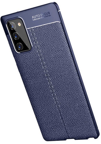 Samsung Galaxy Note 20 Kılıf Deri Görünümlü Renk Atmayan Dayanaklı Silikon Kapak (Niss) fırsatları