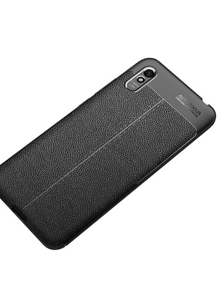 Xiaomi Redmi 9A Kılıf Deri Görünümlü Renk Atmayan Dayanaklı Silikon Kapak (Niss) fırsatları
