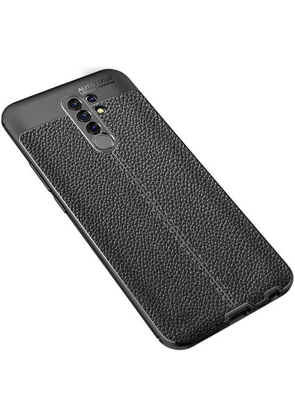 Xiaomi Redmi 9 Kılıf Deri Görünümlü Renk Atmayan Dayanaklı Silikon Kapak (Niss) fırsatları