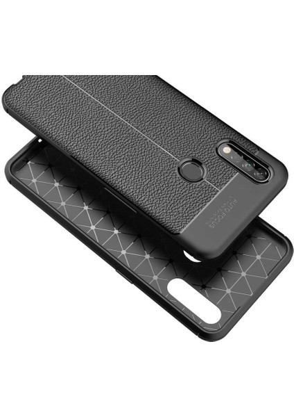 Oppo A31 Kılıf Deri Görünümlü Renk Atmayan Dayanaklı Silikon Kapak (Niss) indirimleri