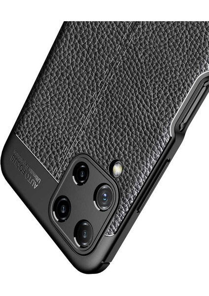 Samsung Galaxy A22 4g Kılıf Deri Görünümlü Renk Atmayan Dayanaklı Silikon Kapak (Niss)