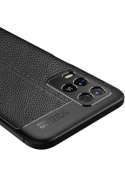 Oppo A54 4g Kılıf Deri Görünümlü Renk Atmayan Dayanaklı Silikon Kapak (Niss)