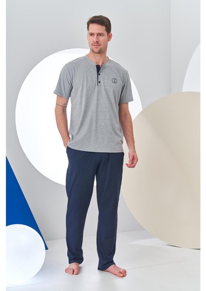 24314 Erkek Patlı Kısa Kol Pijama Takım modelleri