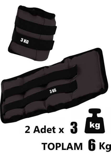 Siyah El Veya Ayak Bileği Ağırlığı + 1 kg Dambıl Set Hediyeli fiyatları