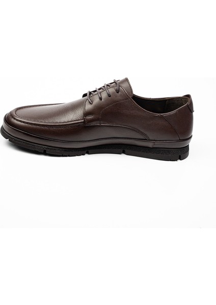 9020 Kahverengi Deri Erkek Günlük Ayakkabı modelleri