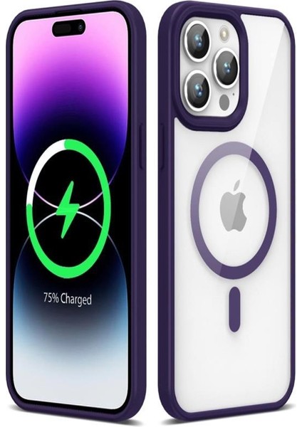 Apple iPhone 14 Pro Kılıf Magsafe Wireless Şarj Özellikli Silikon Ege Kapak