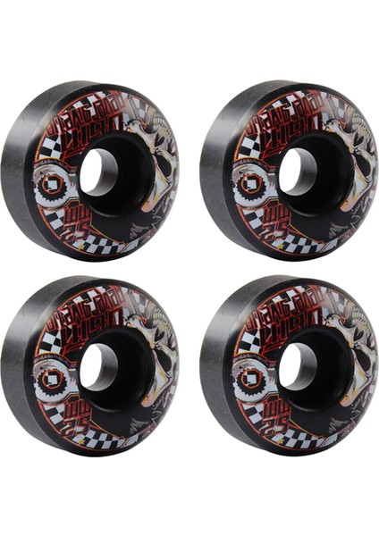 4x Pu Kaykay Tekerlekleri Set 52X30MM Longboard Roller Bakım Tekerlek Parçaları (Yurt Dışından)