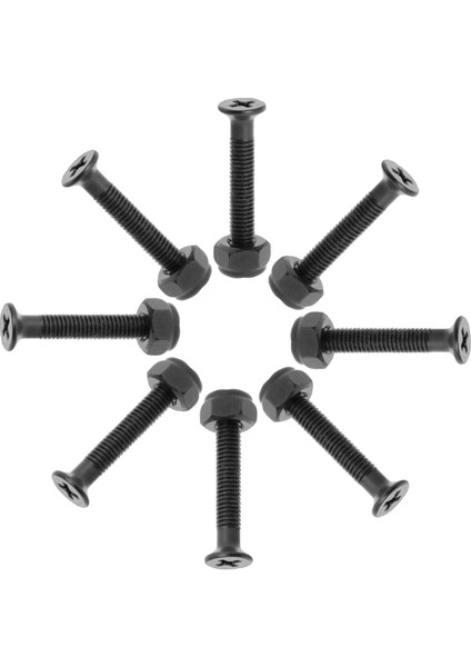 8 Pcs Longboard Kaykay Tekerlek Onarımı Montaj Donanım Vidaları Nut Cıvataları (Yurt Dışından)