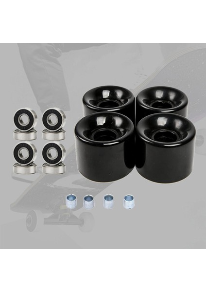 Paket Kaykay Tekerlekleri Sertliği 78A 8 Adet Rulmanlar Aracı Kapak (Yurt Dışından)