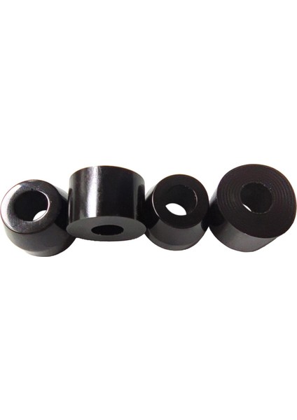 4 Adet Kaykay Kamyon Burç Yedek Longboard 90A Shim Rebuild Kitleri Siyah (Yurt Dışından)