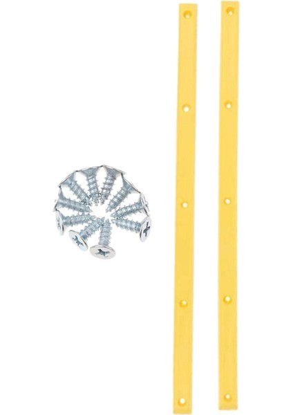 2x Longboard Kaykay Rayları Kenarı Koruyun Açık Hava Sporları Parça Aksesuarları Sarı (Yurt Dışından)