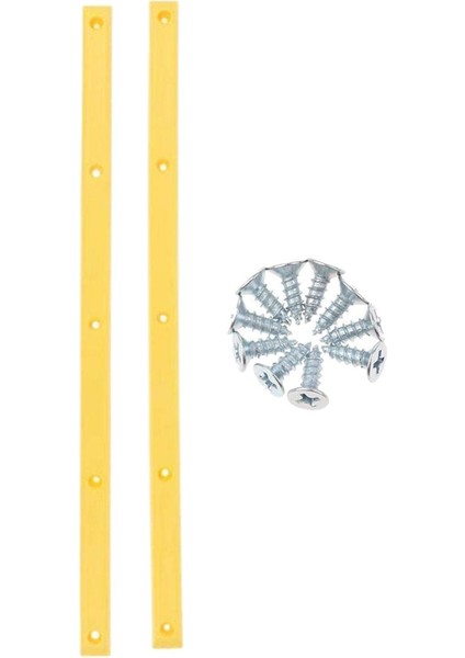 2x Longboard Kaykay Rayları Kenarı Koruyun Açık Hava Sporları Parça Aksesuarları Sarı (Yurt Dışından) fiyatları