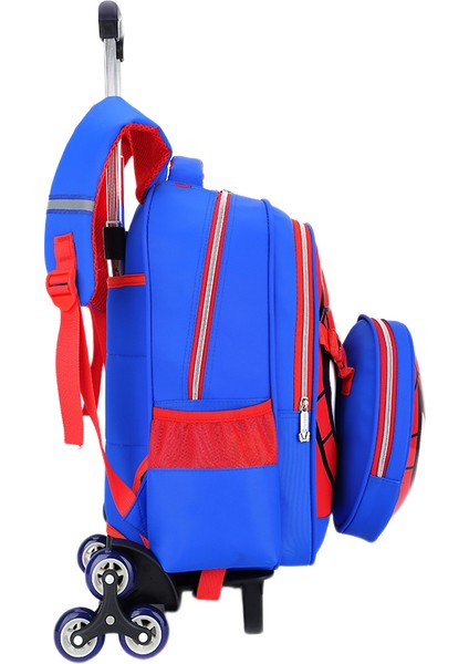 Çocuk Altı Tekerlekli Arabası Okul Çantası - Mavi (Yurt Dışından) fiyatları