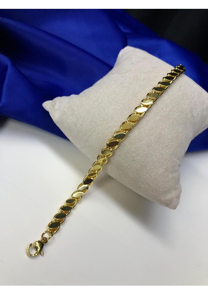 Çelik Pul Ezme Zincir Sarı Renk Bileklik indirimleri