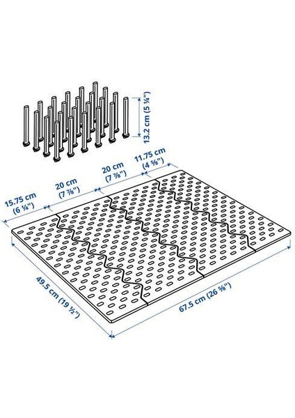 Çekmece Içi Düzenleyici, Meridyendukkan Antrasit Renk 80 cm Tabak, Tencere, Kapak Düzenleyici