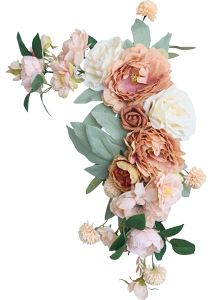 Düğün Töreni Çiçek Dekoru Yapay Çiçek Swag Duvar Pencere Için Asılı (Yurt Dışından)