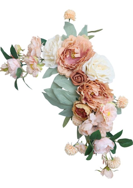 Düğün Töreni Çiçek Dekoru Yapay Çiçek Swag Duvar Pencere Için Asılı (Yurt Dışından) modelleri