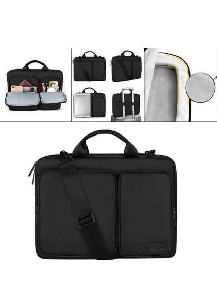 15.6 Inç Çanta Için Laptop Çantası Omuz Messenger Durumda Bilgisayar Kapağı Siyah (Yurt Dışından) fırsatları