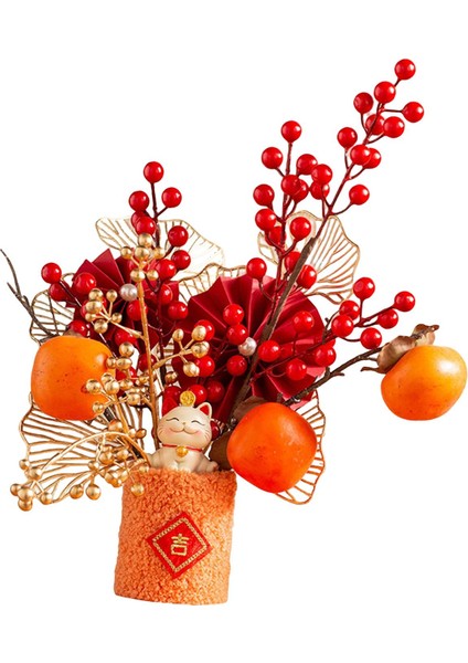 Çin Yeni Yılı Süsler Düğün Iç Mekan Ekicileri Yapay Bonsai Çiçekleri Stil A 26X15X29CM (Yurt Dışından) fiyatları