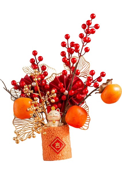 Çin Yeni Yılı Süsler Düğün Iç Mekan Ekicileri Yapay Bonsai Çiçekleri Stil A 26X15X29CM (Yurt Dışından) fırsatları