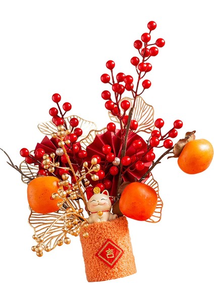 Çin Yeni Yılı Süsler Düğün Iç Mekan Ekicileri Yapay Bonsai Çiçekleri Stil A 26X15X29CM (Yurt Dışından) indirimleri