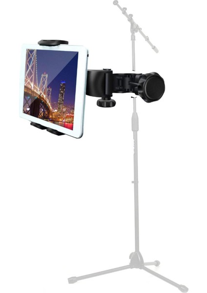 Evrensel Tablet Tutucu Mic Video Gym Ipad Için Ayarlanabilir Adaptör Gidon (Yurt Dışından)