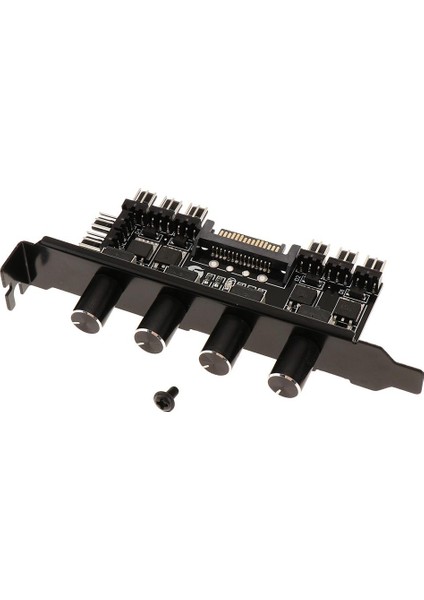8 Yollu Bilgisayar Pcı Fan Denetleyicisi Ayarlanabilir Hız Hub Splitter, 3pın 4pın (Yurt Dışından)