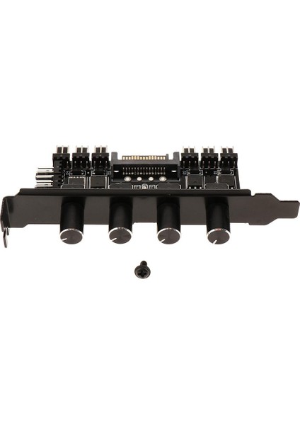 8 Yollu Bilgisayar Pcı Fan Denetleyicisi Ayarlanabilir Hız Hub Splitter, 3pın 4pın (Yurt Dışından)