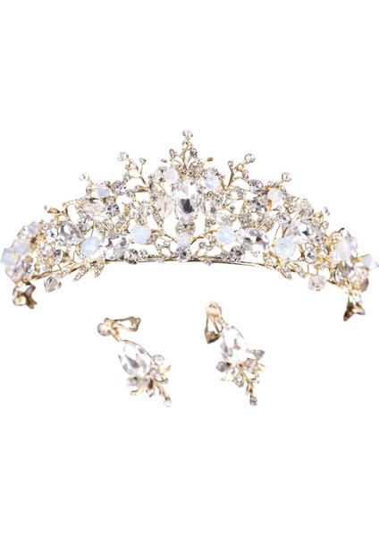 Tiara ve Taç Başlıkları Masal Prenses Doğum Günü Tarzı B ve Küpeler Için Taç Yarışması (Yurt Dışından) fiyatları