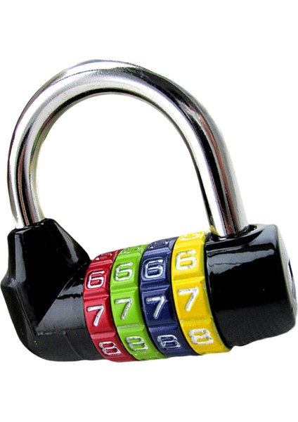 4 Haneli Kombinasyon Asma Kilit Dijital Kod Kilit Kapı Asma Kilit Spor Salonu Siyah (Yurt Dışından) modelleri