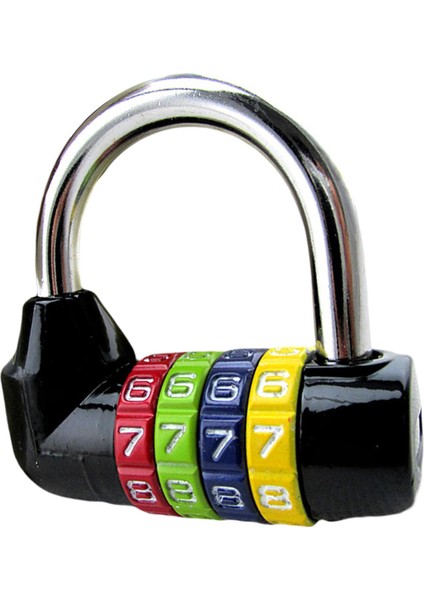 4 Haneli Kombinasyon Asma Kilit Dijital Kod Kilit Kapı Asma Kilit Spor Salonu Siyah (Yurt Dışından) fırsatları