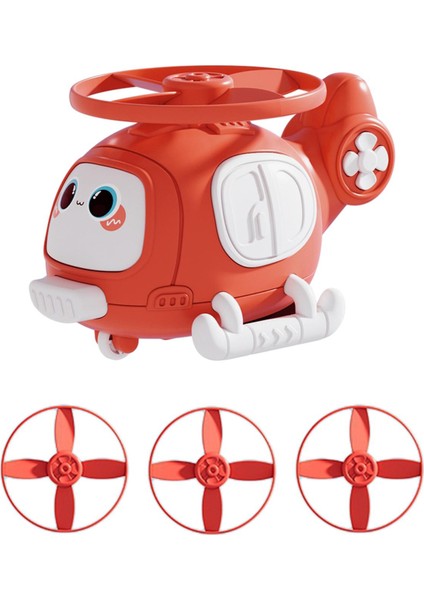 Uçan Disk Helikopter Oyuncak Interaktif Kedi Oyuncak Çocuklar Için Doğum Günü Hediyeleri Kırmızı (Yurt Dışından)