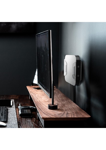 Standı Kaymaz Destek Çerçeve Depolama Raf Çok Fonksiyonlu Arc Tasarım Masaüstü Masa Üstü Masa Dağı Acrilik Tutucu Mac Mini Dizüstü (Yurt Dışından)