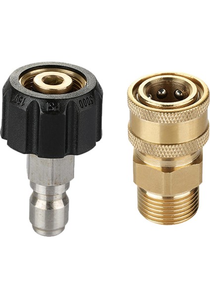 Yüksek Basınçlı Yıkama Adaptörü (M22-14MM) 5000 Psi M22-14'E Dönüştürün 3/8 Inç (Yurt Dışından)