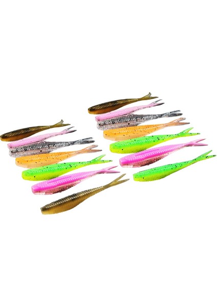 Silikon Balıkçılık Cazibesi Somon Için Spinnerbait 7cm 14PCS (Yurt Dışından)