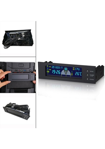 Bilgisayar Sıcaklık Monitörü 5.25 Inç Fan Hız Kontrolü Için Şasi Kadınlar Için (Yurt Dışından) fırsatları