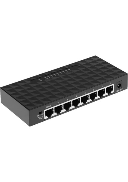 Mini 100 Mbps 8port Hızlı Ethernet Ağı Vlan Desktonlar Için Anahtarı (Yurt Dışından)