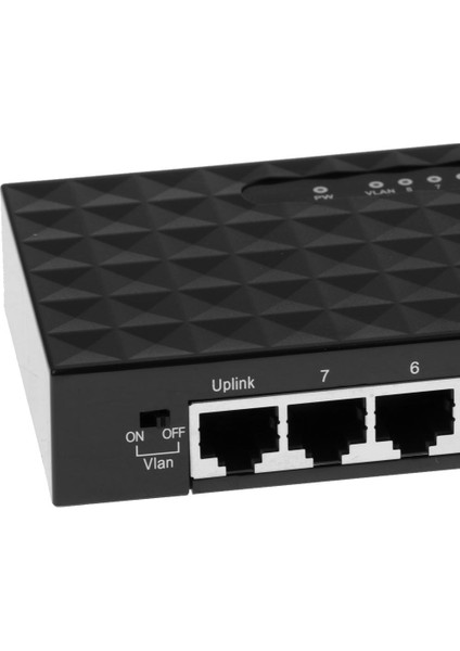 Mini 100 Mbps 8port Hızlı Ethernet Ağı Vlan Desktonlar Için Anahtarı (Yurt Dışından)