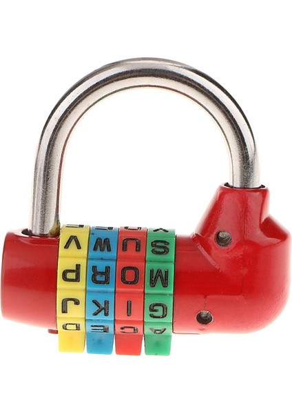 2 x Gümüş ve Kırmızı 4 Haneli Kadran Harf Kombinasyonu Bagaj Bavul Asma Kilit (Yurt Dışından) indirimleri