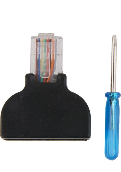 RJ45 Erkek Erkek Erkek Av 8 Pin Vida Terminali Bloğu Adaptörü Dönüştürücü (Yurt Dışından) fiyatları