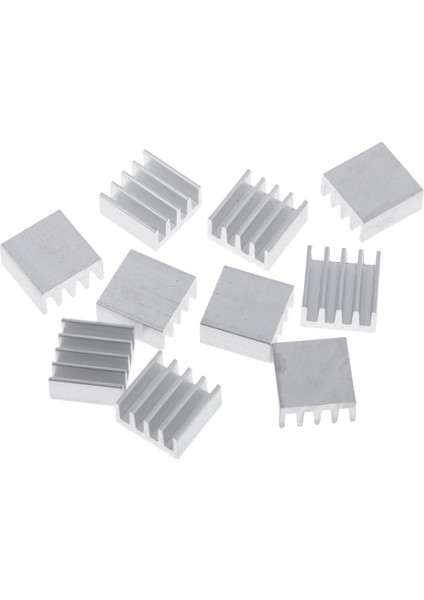 10 Adet Alüminyum Soğutucu Soğutma Fin Soğutucu Soğutucu, 14X14X7MM, Alüminyum (Yurt Dışından) fiyatları